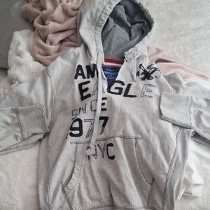 American Eagle Outfitters Light Gray Hoodie